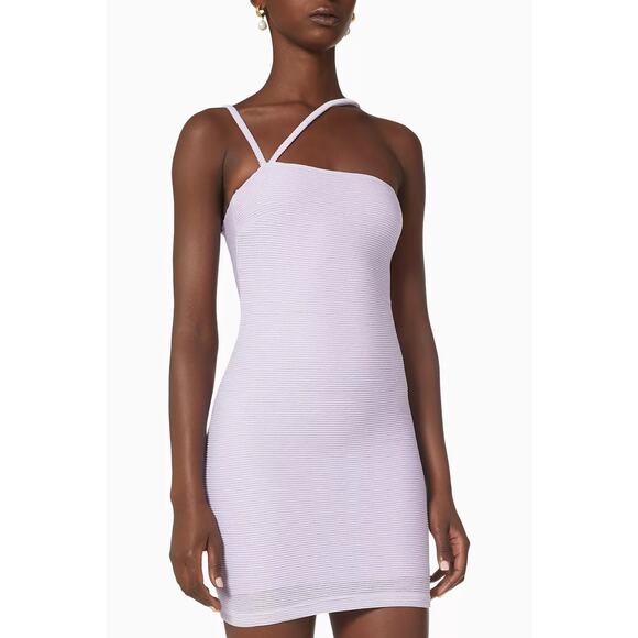 NWT Revolve Rumer Penelope Mini Dress in Ribbed Lilac Knit Size Small - Picture 2 of 4